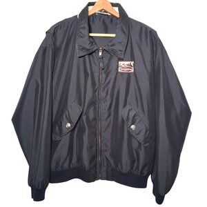 Vintage Snowshoe Mountain Resort Jacket Men M Black Lightweight West Virginia